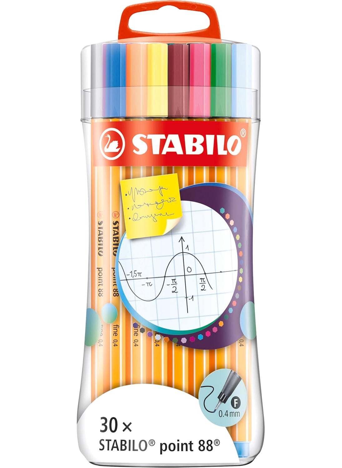 STABILO STABILO Point 88 Sleeve Pack 30 Colours 88304  - Image 1