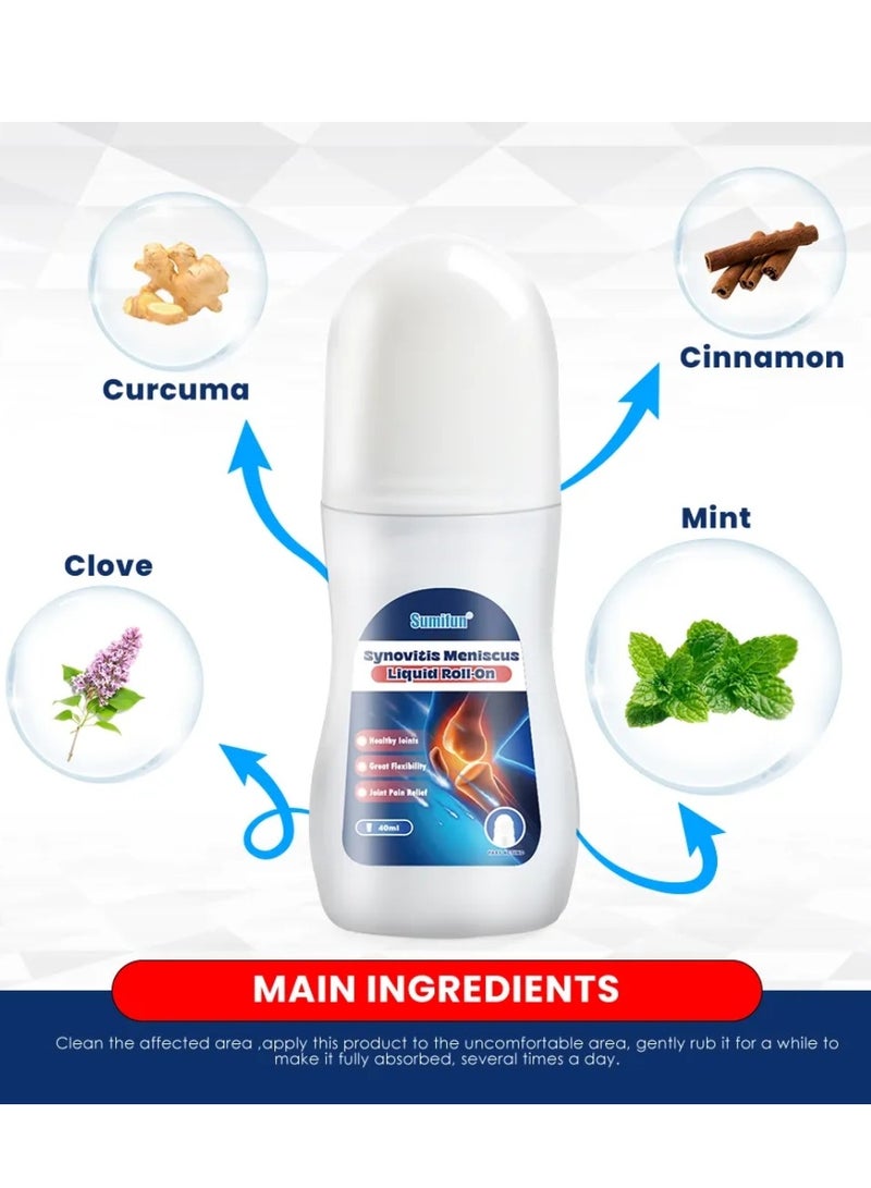 Sumifun مرهم سائل رول على التهاب الغضروف المفصلي - كريم التهاب الغضروف المفصلي - مسكن آلام التهاب المفاصل - تخفيف آلام مفصل الركبة - مرهم آلام العضلات والمفاصل - رعاية الركبة - بخاخ تخفيف آلام الغضروف المفصلي 40 مل - Image 4