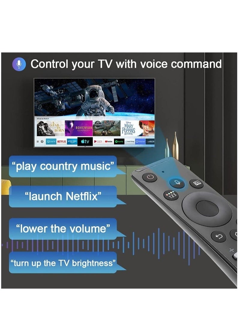 Generic Universal Voice Remote Control for Samsung TV Remote All Samsung LED LCD TV 4K 3D Curved Smart TVs with Shortcut Buttons for Netflix Prime Video  - Image 5
