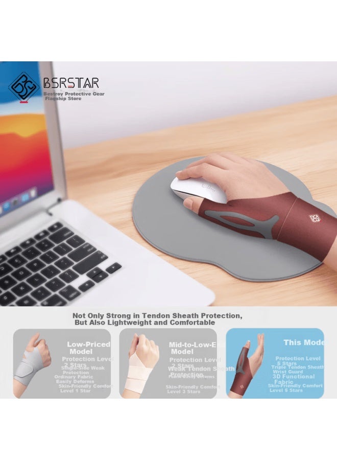 Bestray Wrist Support Brace For Tendonitis Thumb Sprain Wrist Pain Injury Protection Women's Sports Fitness Compression Stabilizer - Image 3