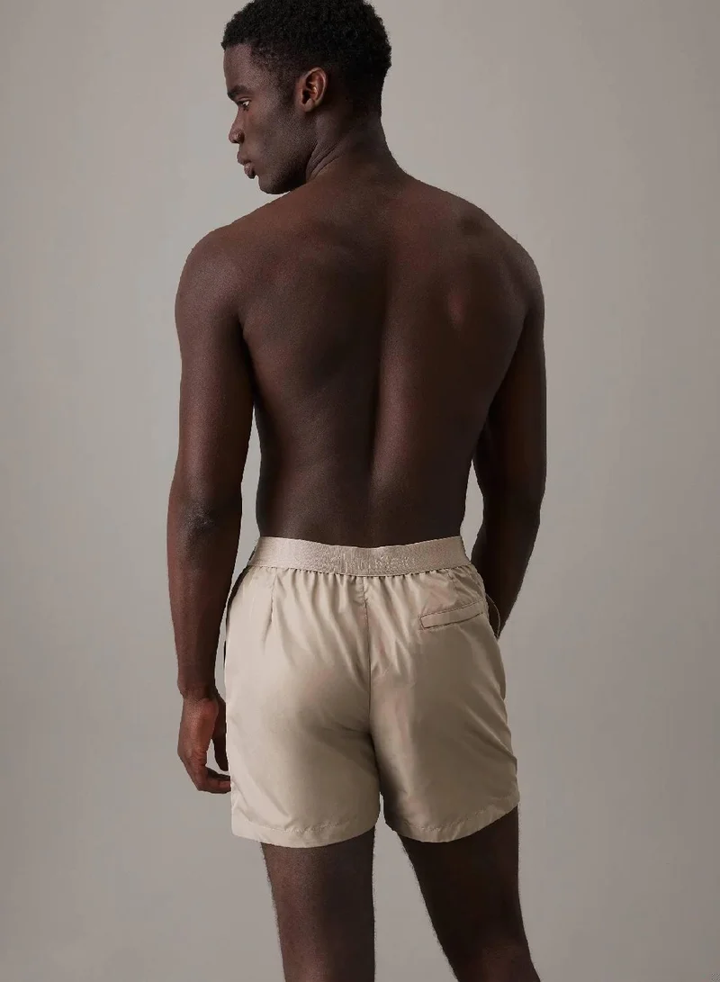 CALVIN KLEIN Medium Drawstring Swim Shorts - CK Refined
