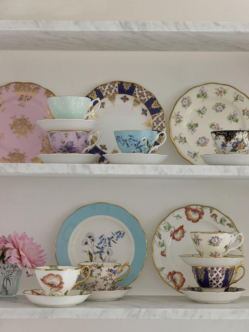 ROYAL ALBERT طقم صحون رويال ألبرت 100 سنة 19501990 أنماط مختلطة 5 قطع - Image 3