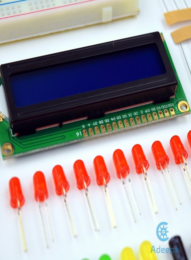 Adeept Project 1602 LCD Starter Kit Compatible with Arduino UNO R3 Mega2560 Nano Servo Relay LCD1602 Beginner/Starter Kit for Arduino with PDF Guidebook/User Manual - Image 3