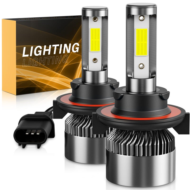 WISONDAP ð–§ðŸ£ðŸ¥/ðŸ«ðŸ¢ðŸ¢ðŸª Bulbs 6500K Cool White 60000LM 900% Brighter, Plug and Play IP68 Waterproof Off-Road Lights, Pack of 2 - Image 1