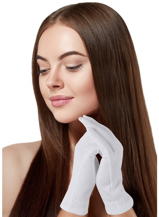AKRILANE 100% Cotton Gloves For Dry Hands | Moisturizing Overnight Gloves for Eczema & Psoriasis Treatment | Skin Spa Treatment for Women & Men | Washable & Reusable with Free Laundry Bag (5 Pairs) - Image 2