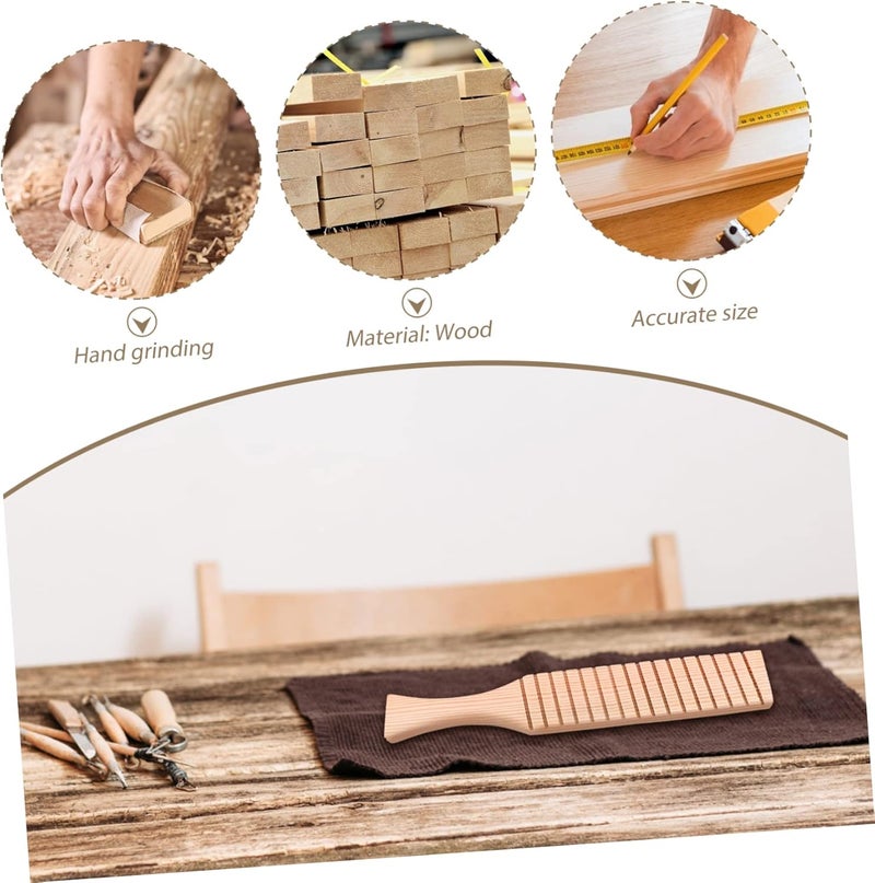 EXCEART 3pcs Mud Clay Modeling Board Wooden Pottery for Sculpting Texturing and Shaping Clay Natural Finish for Crafts Soap and Baking Pottery Tool - Image 4