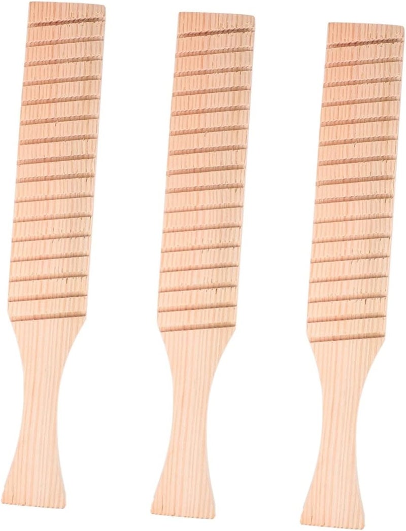 EXCEART 3pcs Mud Clay Modeling Board Wooden Pottery for Sculpting Texturing and Shaping Clay Natural Finish for Crafts Soap and Baking Pottery Tool - Image 1