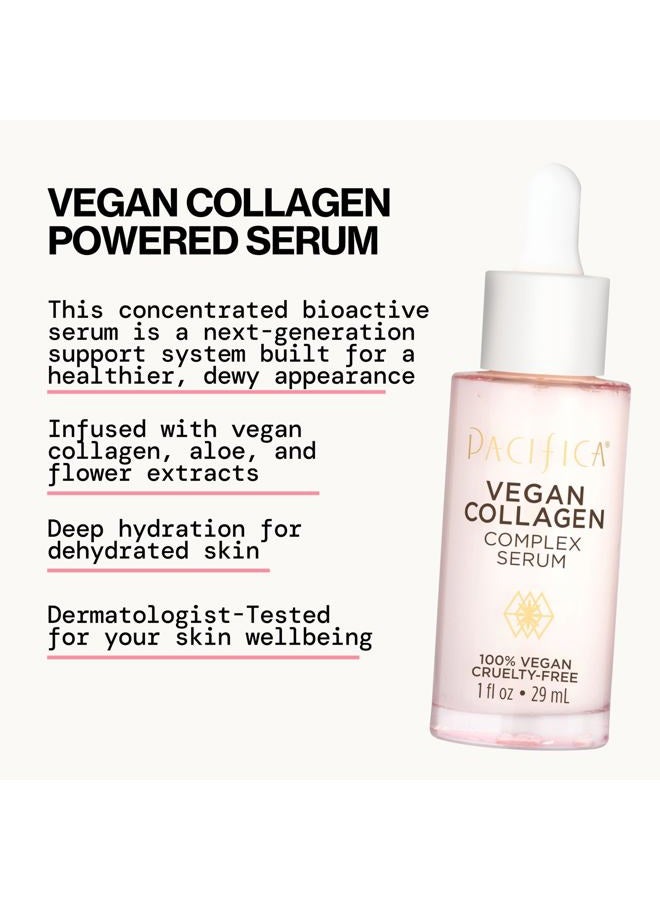 Pacifica Vegan Collagen Complex Face Serum Anti Aging Hydrating Serum w/Hyaluronic Acid for Plumping & Firming Collagen Boosting Facial Serum for Fine Lines & Wrinkles Clean Dermatologist Tested - Image 5