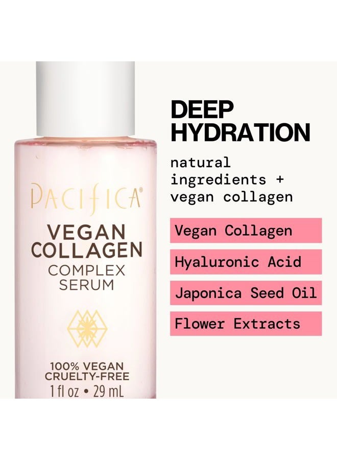 Pacifica Vegan Collagen Complex Face Serum Anti Aging Hydrating Serum w/Hyaluronic Acid for Plumping & Firming Collagen Boosting Facial Serum for Fine Lines & Wrinkles Clean Dermatologist Tested - Image 3
