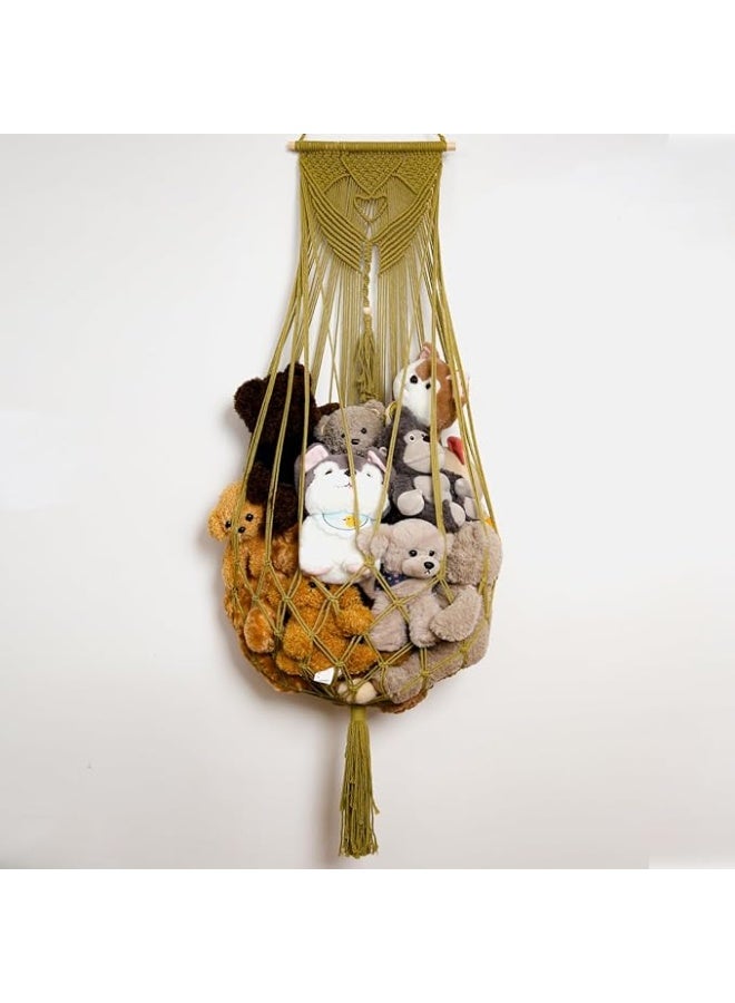 انتيكيانو شبكة حيوانات محشوة من امديرمي او ارجوحة شبكية للتعليق على الحائط لتخزين الالعاب - Image 1