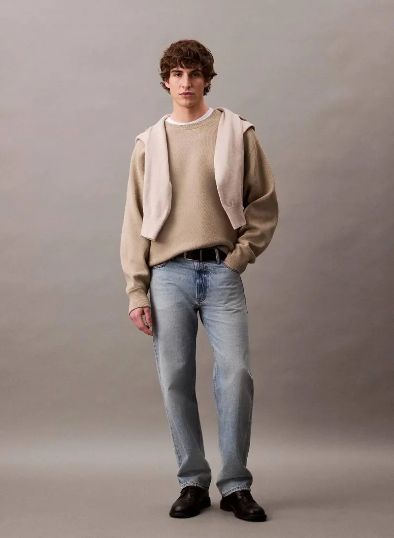 Calvin Klein Pure Cashmere Cotton Blend Relaxed Sweatshirt for Men | Best Price UAE
