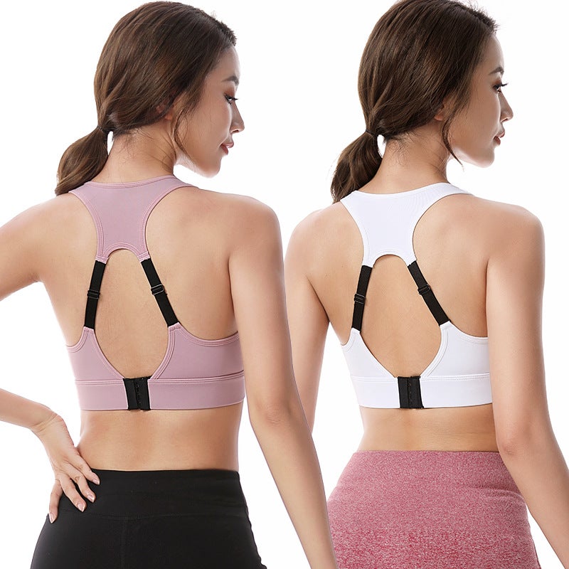 Adjustable Non-Rimless Yoga Sports Underwear Beautiful Back Shockproof Breathable Quick-Drying Running Fitness Large Size Sports Bra - Image 3