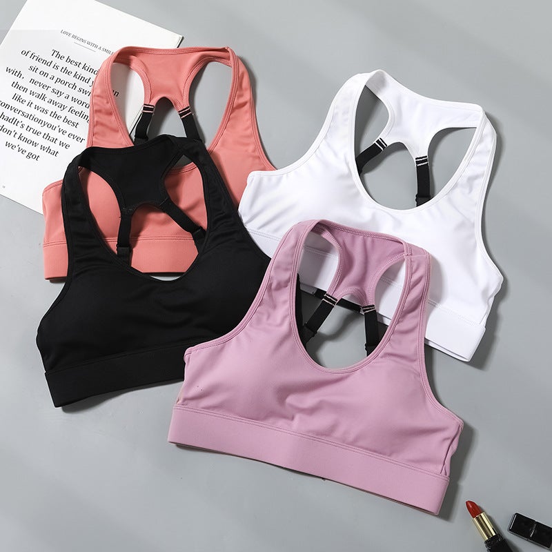 Adjustable Non-Rimless Yoga Sports Underwear Beautiful Back Shockproof Breathable Quick-Drying Running Fitness Large Size Sports Bra - Image 4