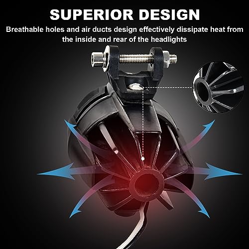 VEISUTOR Motorcycle LED Lights for BMW F750/ F850GS 19-23, LED Auxiliary Lights Bar Fog Lights with Brackets for BMW F750GS F850GS F850GS ADV 2019-2023 Accessories - Image 3