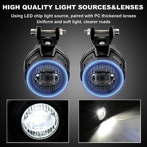 VEISUTOR Motorcycle LED Lights for BMW F750/ F850GS 19-23, LED Auxiliary Lights Bar Fog Lights with Brackets for BMW F750GS F850GS F850GS ADV 2019-2023 Accessories - Image 2