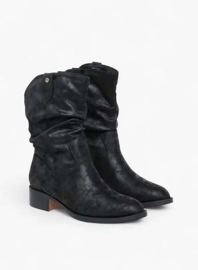 Lee Cooper Women's Solid Ankle Boots with Block Heel