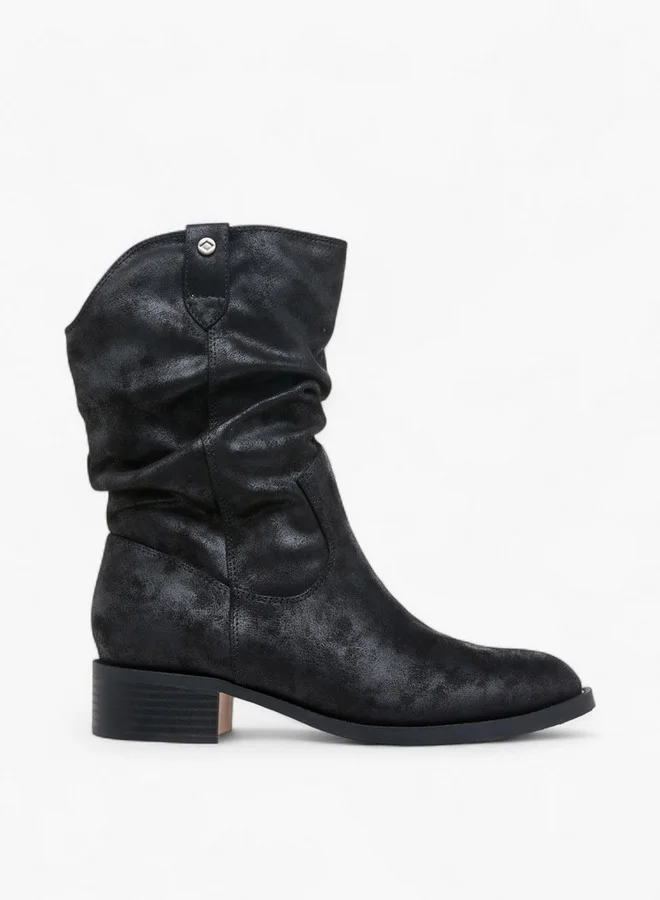 Lee Cooper Women's Solid Ankle Boots with Block Heel