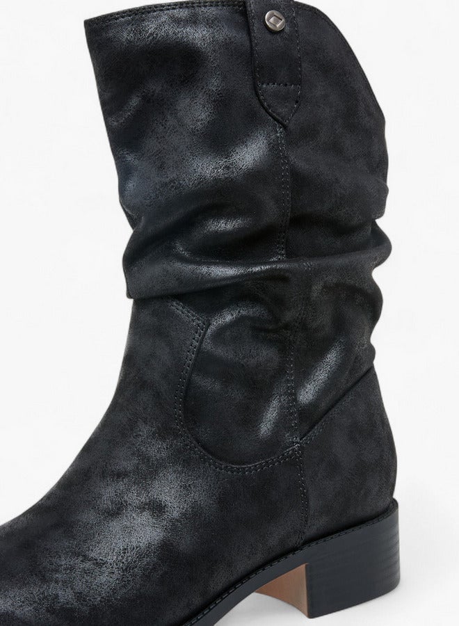 Lee Cooper Women's Solid Ankle Boots with Block Heel - Image 4