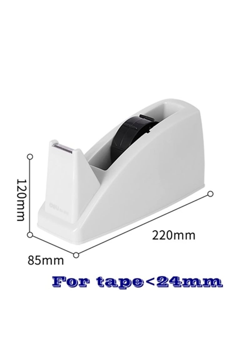 Deli حامل شريط لاصق، دلي 812 حامل شريط مكتبي لشريط لاصق بحد أقصى 24 مم باللون الأزرق والرمادي (اللون: رمادي) - Image 1