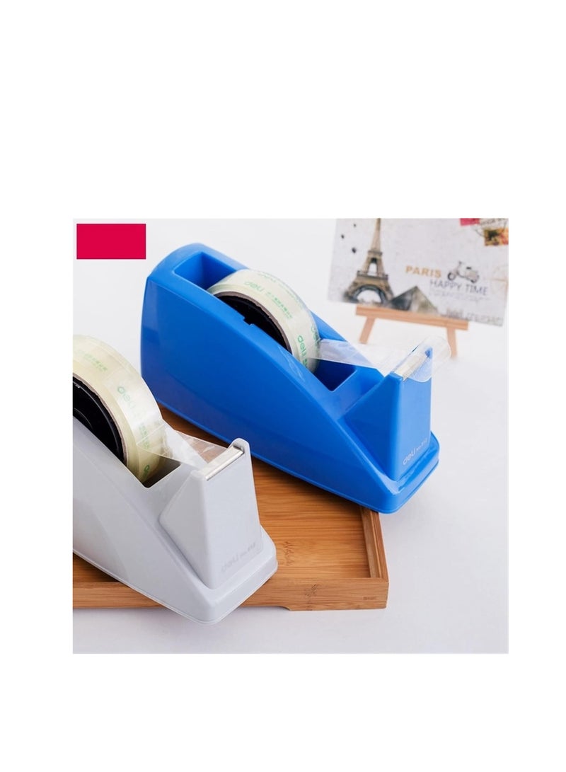 Deli حامل شريط لاصق، دلي 812 حامل شريط مكتبي لشريط لاصق بحد أقصى 24 مم باللون الأزرق والرمادي (اللون: رمادي) - Image 3