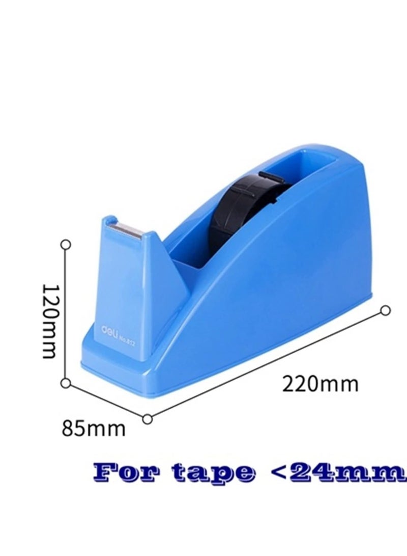 Deli حامل شريط لاصق، دلي 812 حامل شريط مكتبي لشريط لاصق بحد أقصى 24 مم باللون الأزرق والرمادي (اللون: رمادي) - Image 5