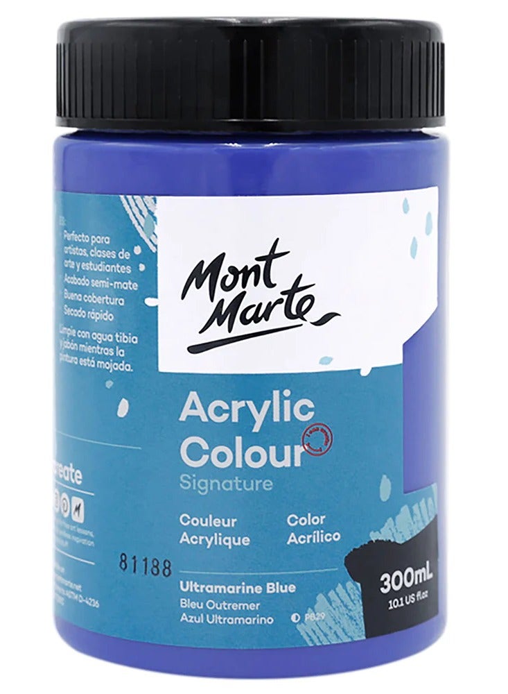 ألوان أكريليك من مونت مارت بسعة 300 مل - أزرق الألترامارين