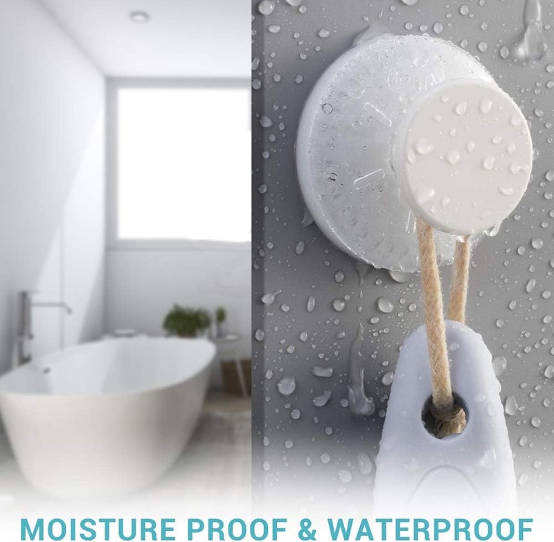 LUXEAR Suction Cup Hook, 4Pack Shower Suction Hooks, Waterproof Shower Hooks for Bathroom - Image 3