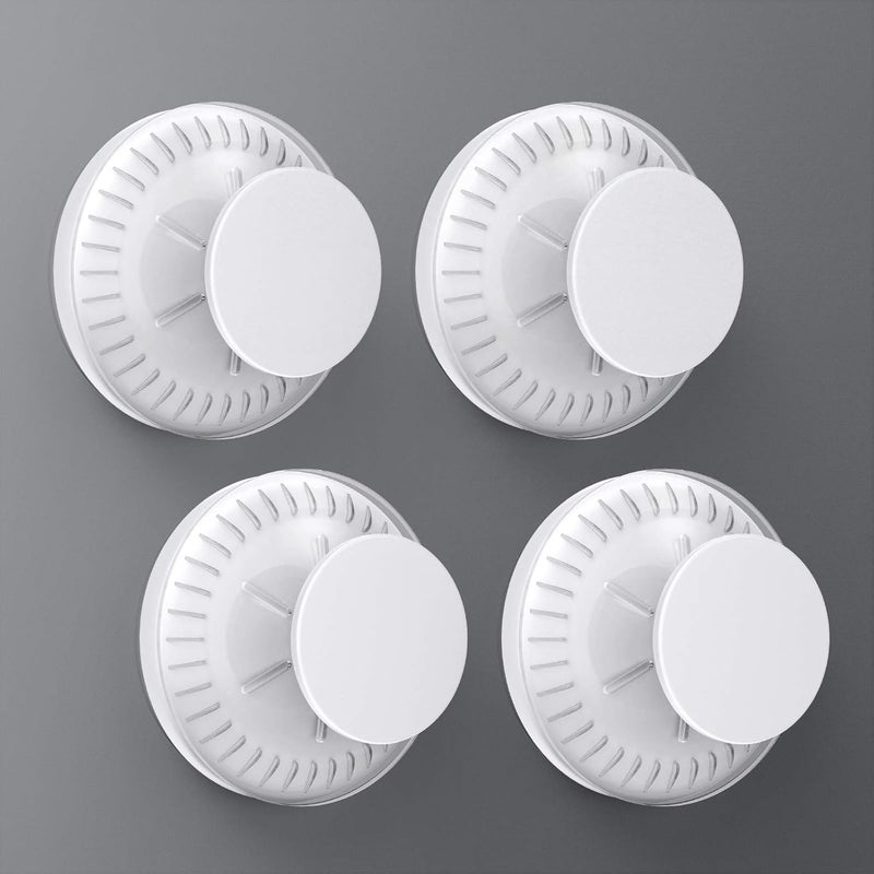 LUXEAR Suction Cup Hook, 4Pack Shower Suction Hooks, Waterproof Shower Hooks for Bathroom - Image 1