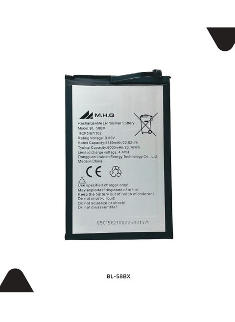 Mobile Battery Compatible with Infinix Hot 10S / Hot 10 Play/Smart 4 Plus/Hot 9 / Hot 9 Play / X650C BL-58BX 6000mAh