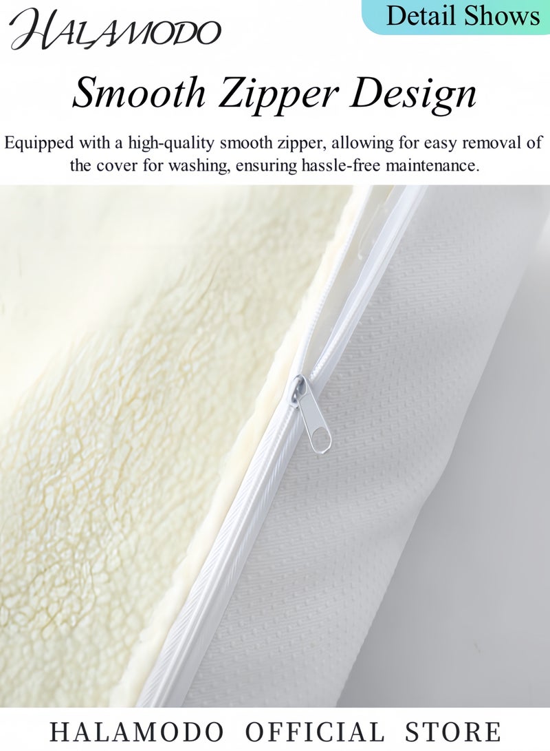 HALAMODO Bolster Fleece Pet Bed for Dog And Cats Ultra Soft Dog Cat Bed Mat Self Warming Cat Bed Self Heating Cat Mat Thermal Pet Bed Mat, 24"x18" - Image 2