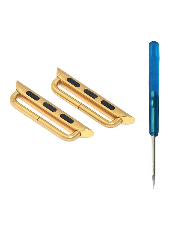 موصلات المحور المعدنية مع محرك ملولب لساعة أبل 38 ملليمتراً unisex