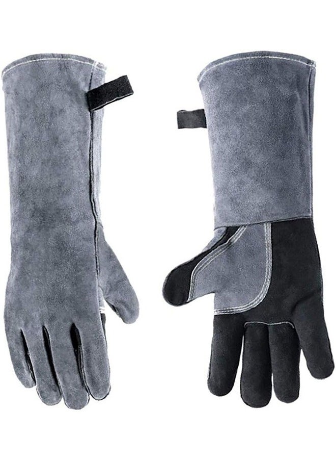 Garlo 16 Inches,932℉,Leather Forge Welding Gloves, with Kevlar Stitching Heat/Fire Resistant,Mitts for BBQ,Oven,Grill,Fireplace,Tig,Mig,Baking,Furnace,Stove,Pot Holder,Animal Handling Glove.  - Image 1