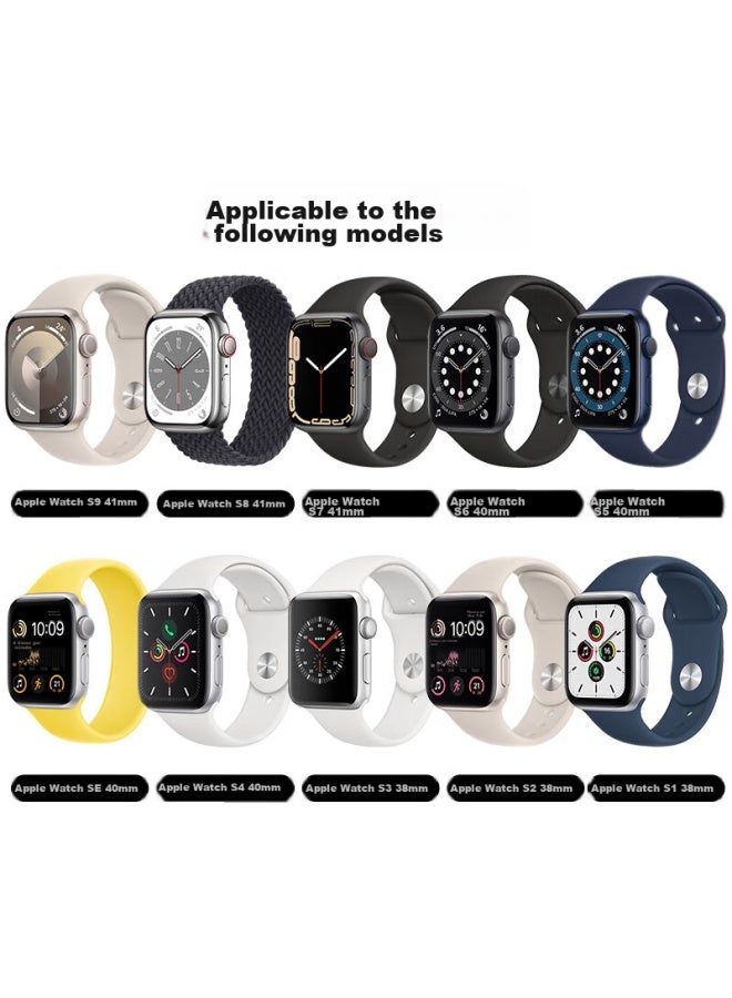 Kmaxai متوافق مع Apple Watch S10/9 Milanese Loop، ساعة معصم فولاذية معدنية مضفرة لـ Apple Watch SE/8/7/6، مغناطيسي، 40/41/42mm، وردي - Image 3