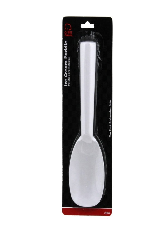 Chef Craft Basic Plastic Ice Cream Paddle, 9 Inch, White - Image 2