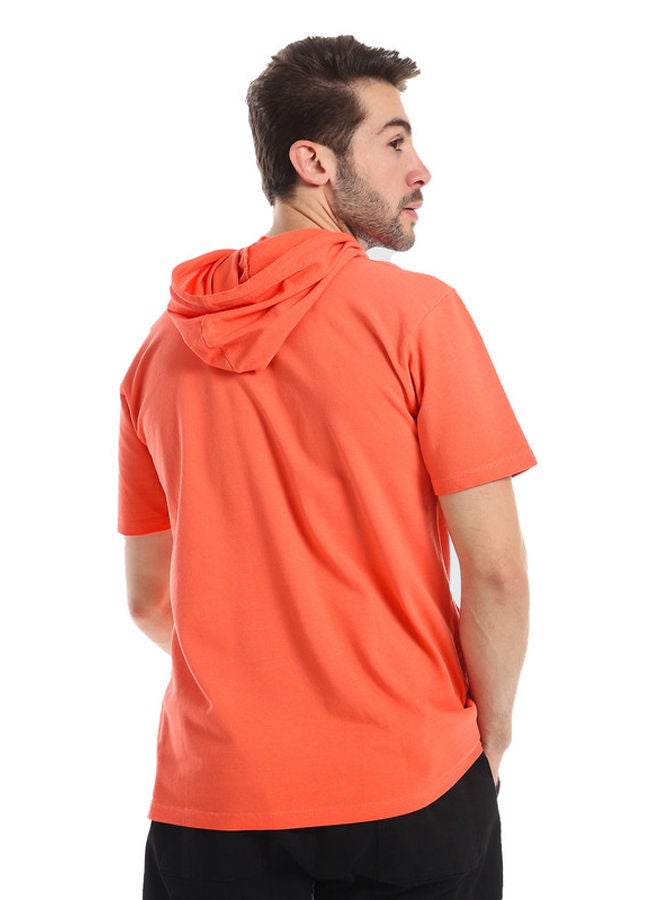 WHITE RABBIT White Rabbit Short Sleeves Front Kangaroo Pocket Hooded T-Shirt  - Image 3