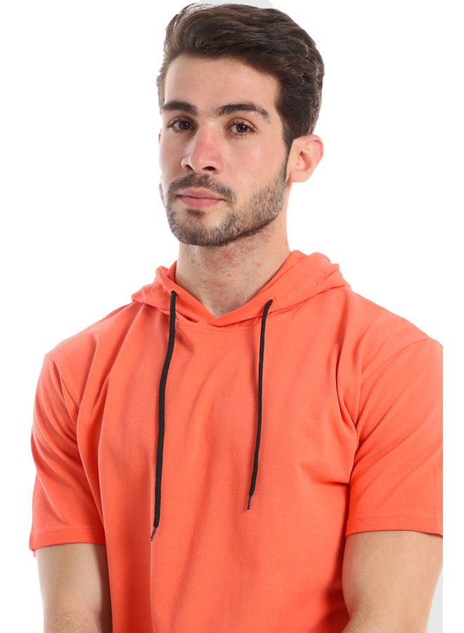 WHITE RABBIT White Rabbit Short Sleeves Front Kangaroo Pocket Hooded T-Shirt  - Image 4