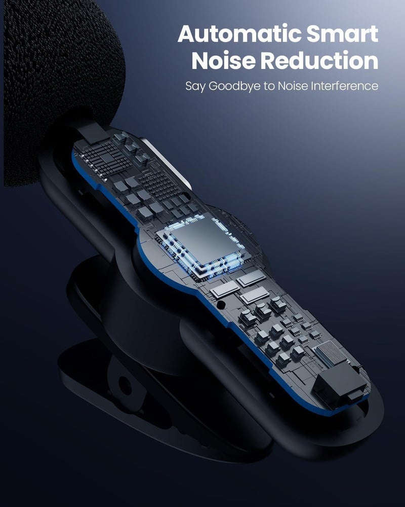 VELOMAX Wireless Microphone with Noise Reduction, Wireless Microphone 30-Meter Transmission Range,Ideal mic for YouTube Video Recording (Single Mic) - Image 2