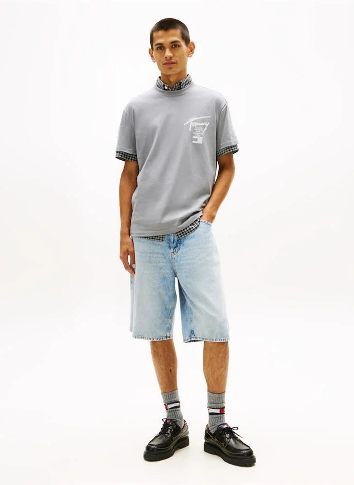 TOMMY JEANS  Signature Back Logo Jersey T-Shirt for Men | Best Price UAE