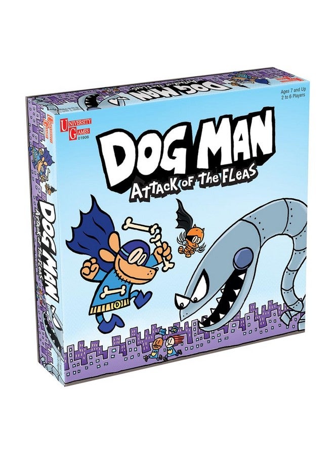 University Games, Dog Man Attack of The FLEAS Cooperative Board Game Based On The Popular Dog Man Book Series by DAV Pilkey for 2 to 6 Players Ages 6 and Up - Image 1