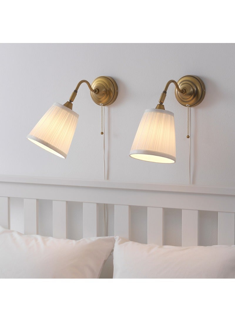 ARSTID Wall Lamp, Brass/White - Image 3