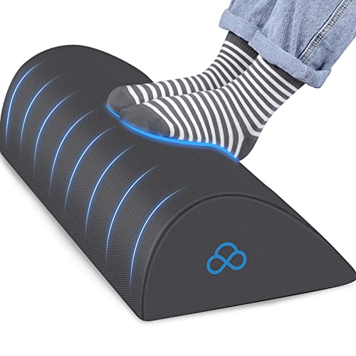 StepLively Foot Rest Ergonomic Pillow for Under Desk at Work, Anti-Fatigue Footrest Support Pillow for Fatigue & Pain Relief, Comfortable for Office Chair, Car Seat & Gaming Chair - Grey, Large - Image 1