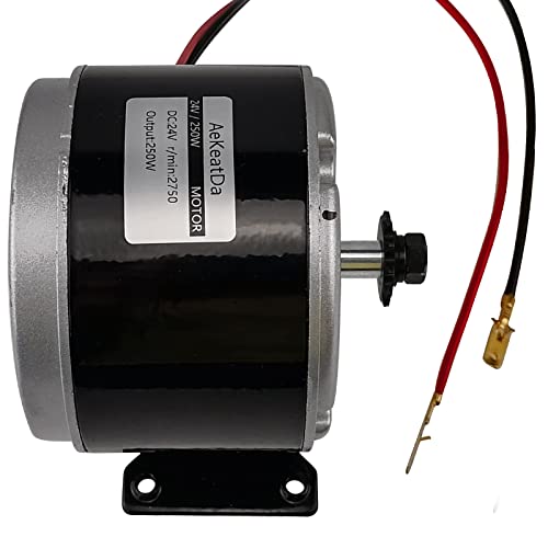 AeKeatDa 24V Permanent Magnet Electric Motor Generator 250W Small Brushed Permanent Magnet - Image 1