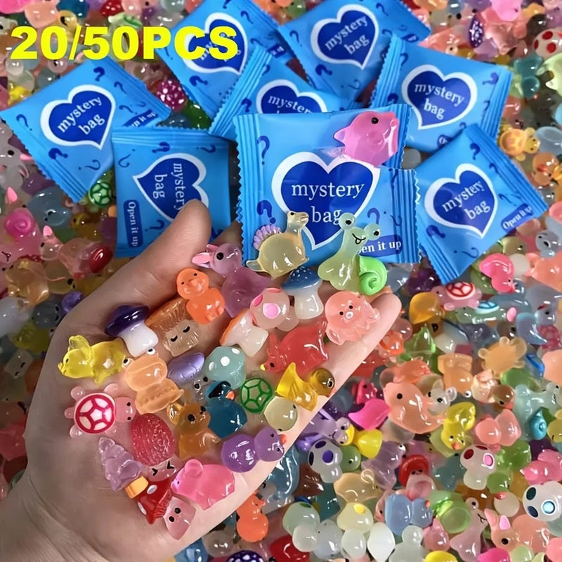 Mini Glow-in-the-Dark Resin Animal Blind Bag Toy - Image 2