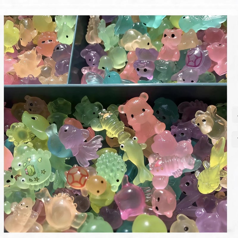 Mini Glow-in-the-Dark Resin Animal Blind Bag Toy - Image 3