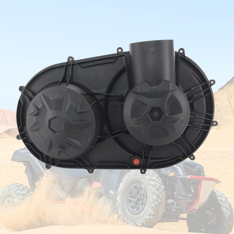 غطاء القابض الخارجي الأسود CPOWACE متوافق مع CanAm Maverick X3 2017-2024 غطاء لوحة القابض CVT علبة حزام النقل استبدال 420212508