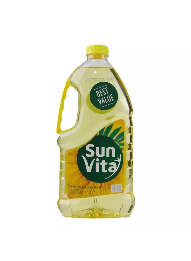 Sun Vita Edible Blended Vegetable Oils, Cooking Oil - 1.5 Litres - Image 1
