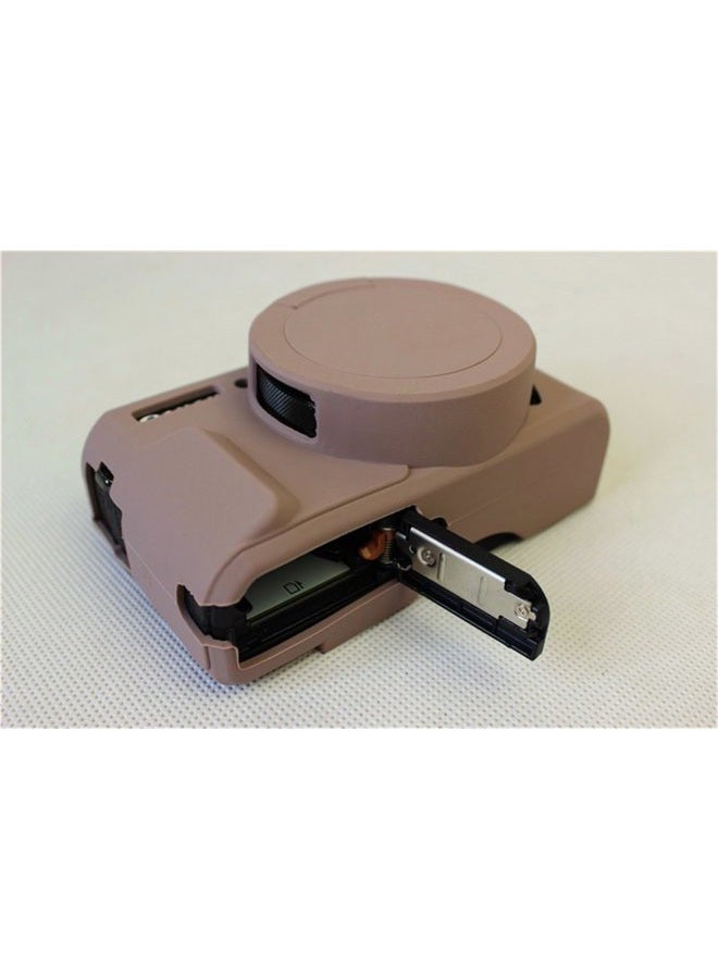 BolinUS G7 X Mark II Case, Fullbody Ultra-Thin Lightweight Rubber Soft Silicone Case Bag Cover for Canon PowerShot G7 X Mark II -Khaki - Image 5