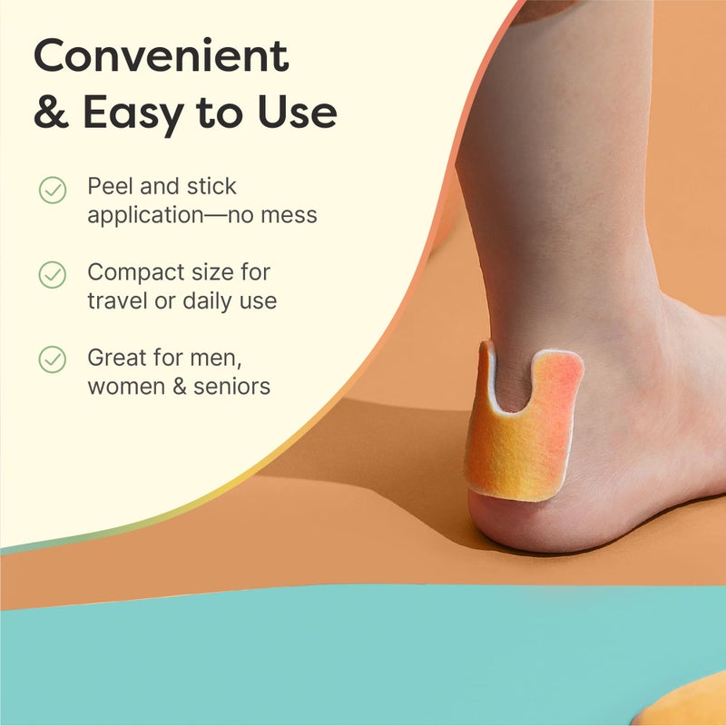 ZenToes Callus Pads | U-Shaped Design Moleskin Blister Pads | Self-Stick Adhesive Felt All Day Comfort Cushions for Calluses and Corns | Reduce Pressure and Friction | 18 Count (ZenRainbow) - Image 5