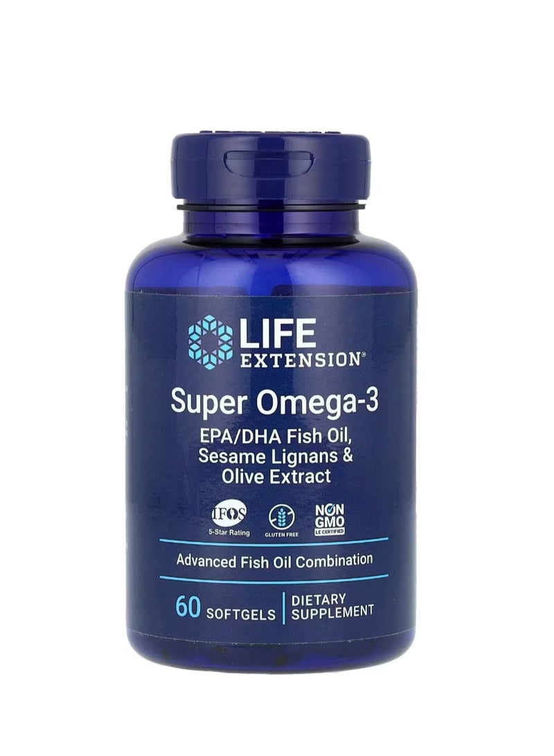 لايف إكستنشن سوبر أوميجا 3، 60 كبسولة هلامية - Image 1