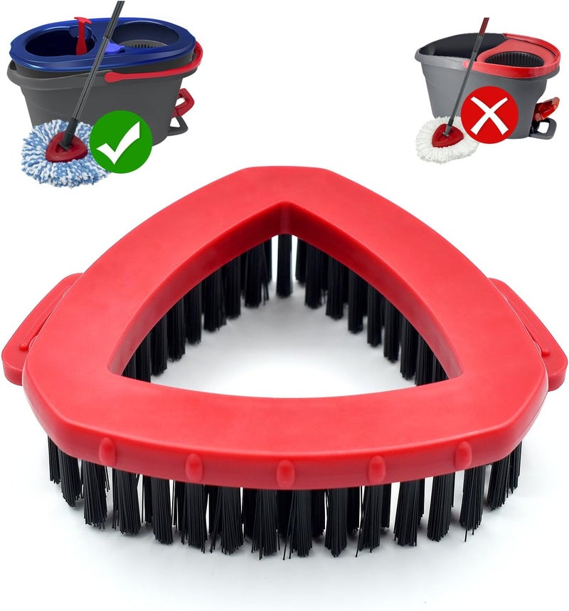 GFRED Spin Mop Replace Head Base Scrub Brush Mop Head Replacement for O Cedar RinseClean 2 Tank System, Scrubber Mop Brush Head for Ocedar Spin Mop - Image 1